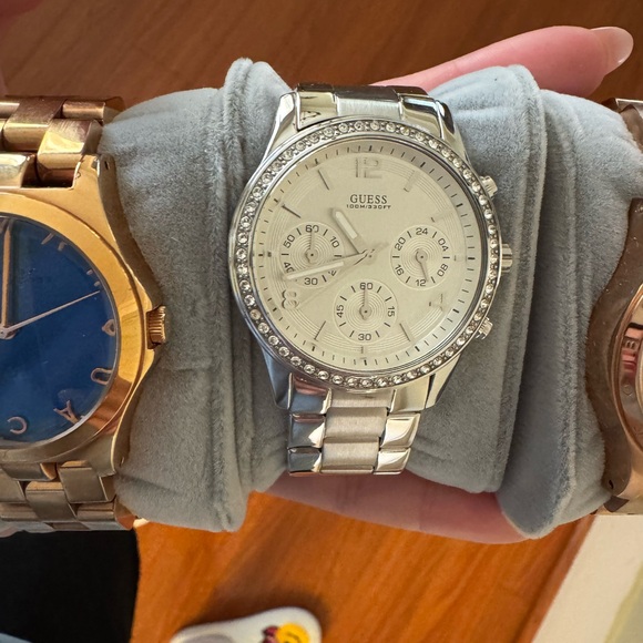 3 Watch Set - Blue, Silver, Rose Gold - Picture 3 of 10